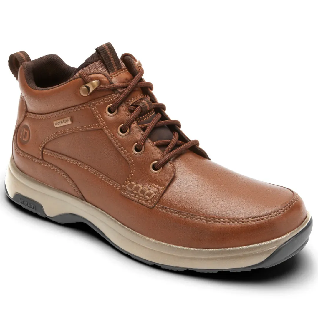 Wide|Boots>Rockport Men's 8000 Waterproof Mid Boot TAN