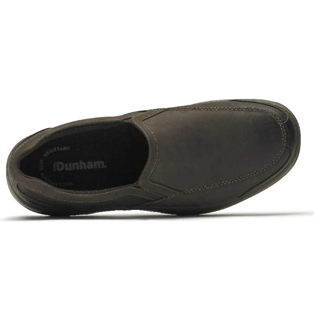 Wide|Shoes>Rockport Men's Battery Park Slip-On Casual Shoe BROWNNUBUCK