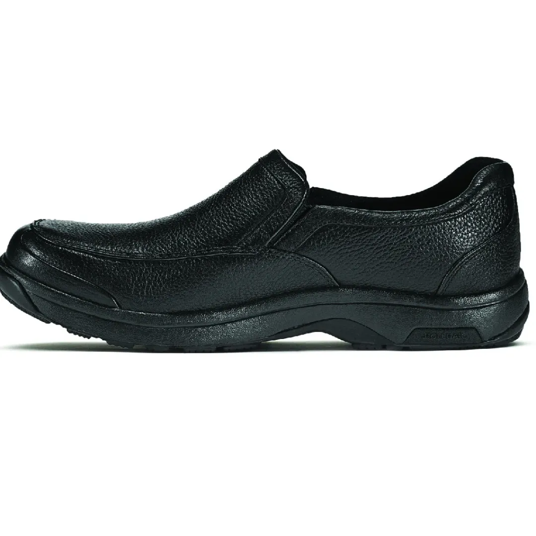 Wide|Shoes>Rockport Men's Battery Park Slip-On Casual Shoe BLACK