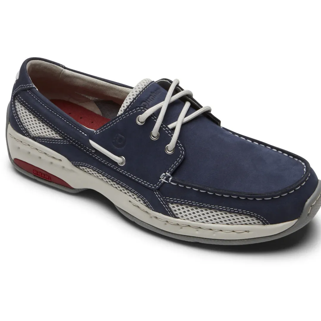 Wide>Rockport Men's Captain Boat Shoe NAVYNUBUCK