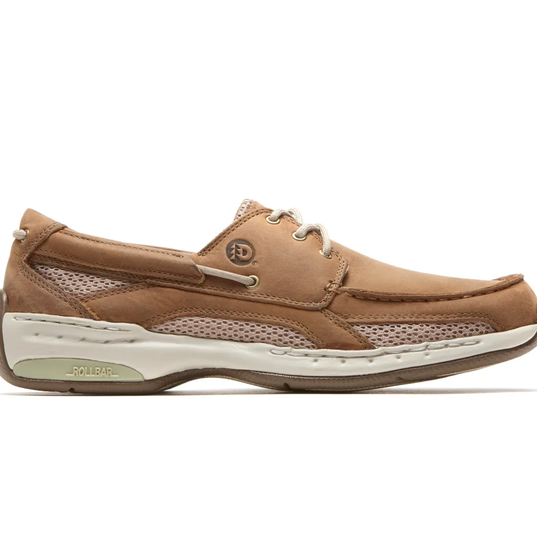 Wide|Shoes>Rockport Men's Captain Boat Shoe TAN
