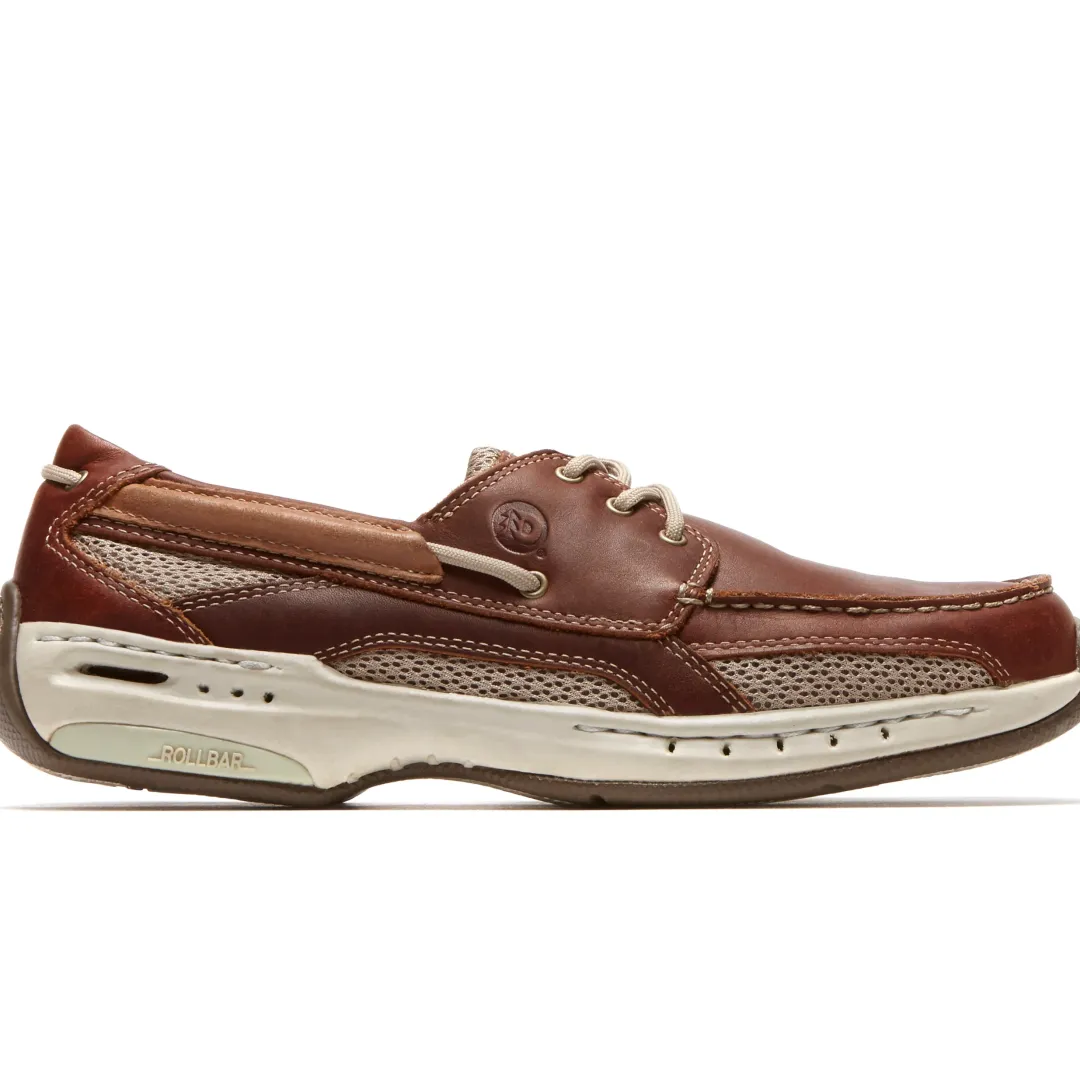 Wide|Shoes>Rockport Men's Captain Boat Shoe BROWN