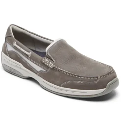 Wide>Rockport Men's Captain Venetian Boat Shoe GREY