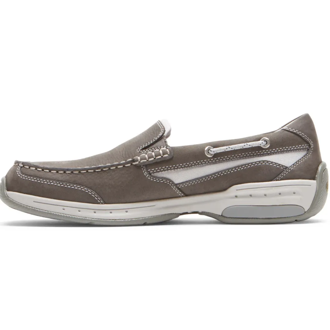 Wide>Rockport Men's Captain Venetian Boat Shoe GREY