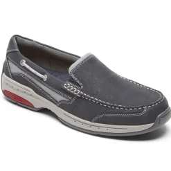 Wide>Rockport Men's Captain Venetian Boat Shoe NAVY