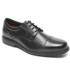 Oxfords & Lace-ups|Oxfords & Lace-ups>Rockport Men's Charles Road Cap Toe Oxford BLACK