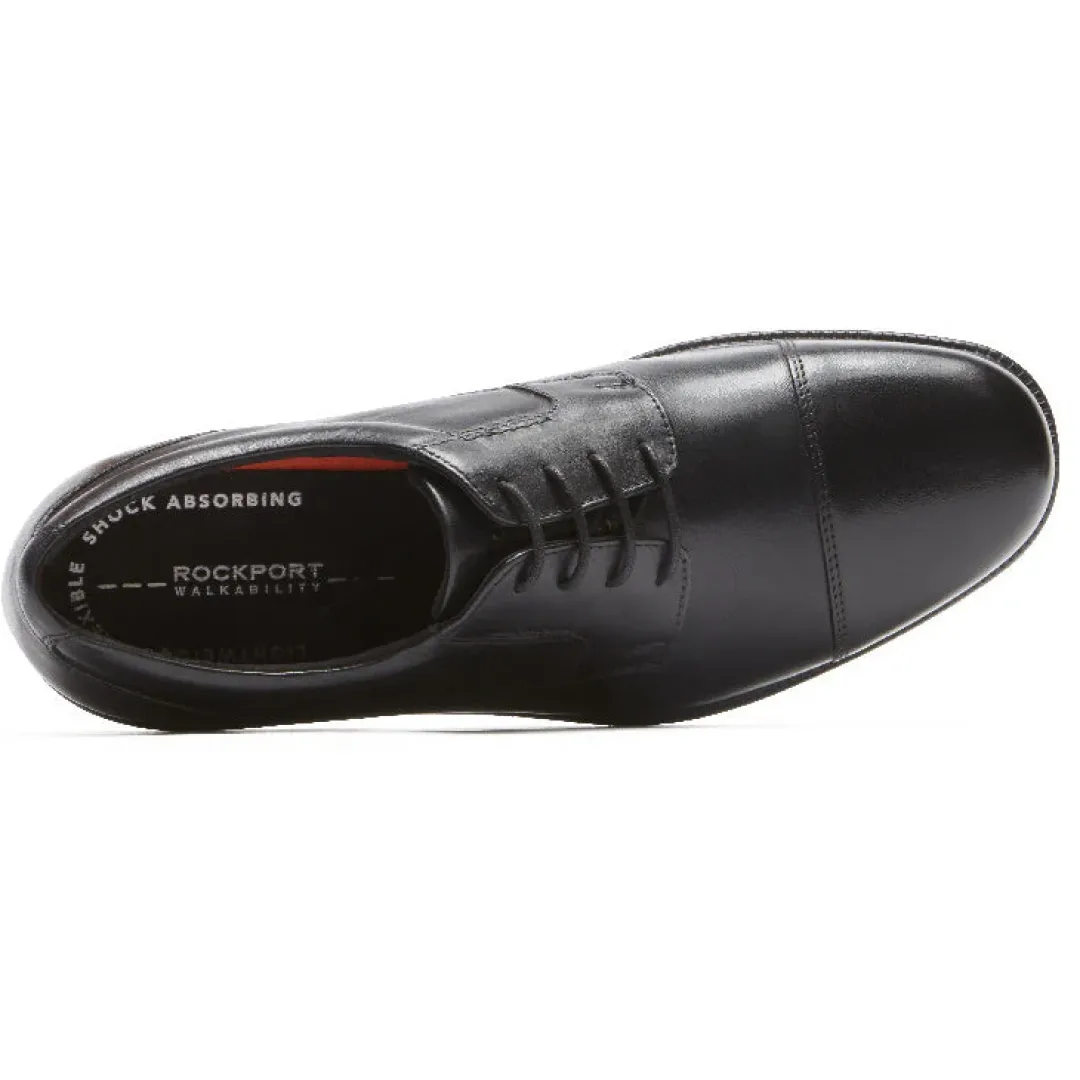 Oxfords & Lace-ups|Oxfords & Lace-ups>Rockport Men's Charles Road Cap Toe Oxford BLACK