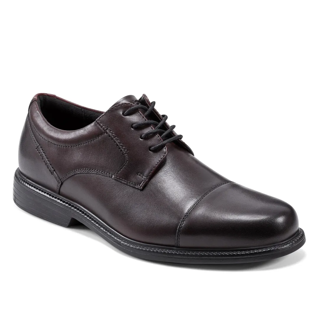 Oxfords & Lace-ups|Oxfords & Lace-ups>Rockport Men's Charles Road Cap Toe Oxford BurgundyLeather