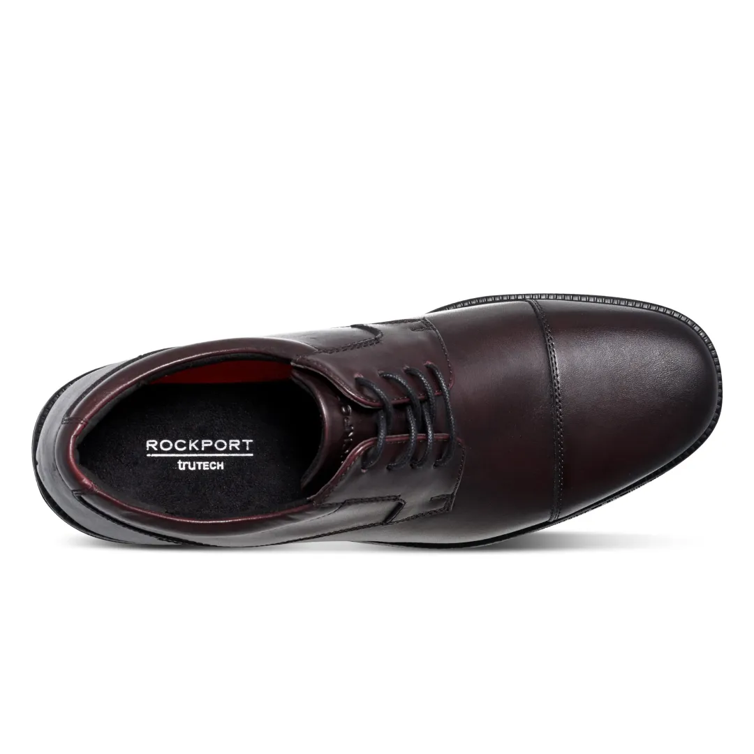 Oxfords & Lace-ups|Oxfords & Lace-ups>Rockport Men's Charles Road Cap Toe Oxford BurgundyLeather