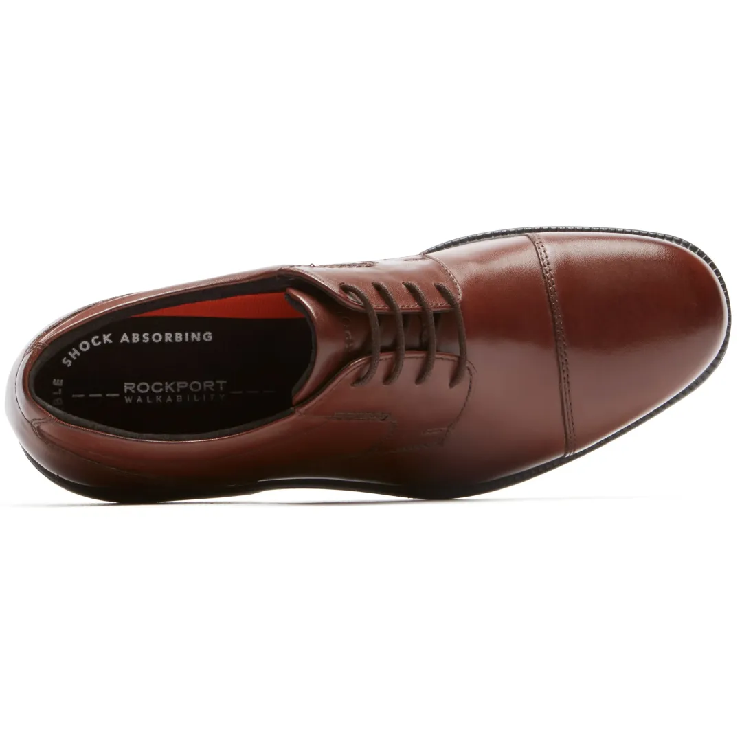 Oxfords & Lace-ups|Oxfords & Lace-ups>Rockport Men's Charles Road Cap Toe Oxford TAN