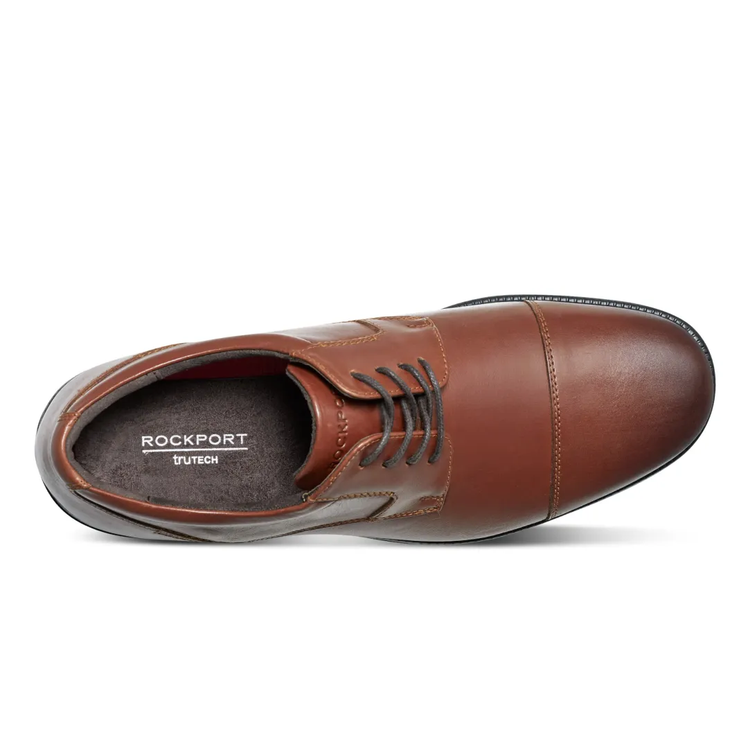 Oxfords & Lace-ups|Oxfords & Lace-ups>Rockport Men's Charles Road Cap Toe Oxford BritishTanLeather