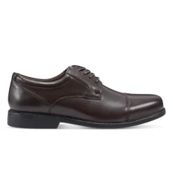 Oxfords & Lace-ups|Oxfords & Lace-ups>Rockport Men's Charles Road Cap Toe Oxford DarkBrownLeather