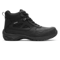 Wide|Boots>Rockport Men's Cloud Plus Mid II Waterproof Boot Black