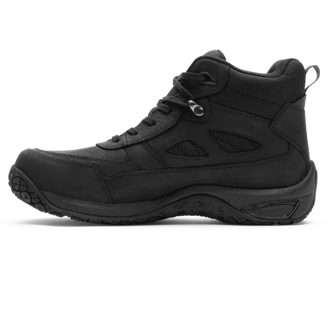 Wide|Boots>Rockport Men's Cloud Plus Mid II Waterproof Boot Black