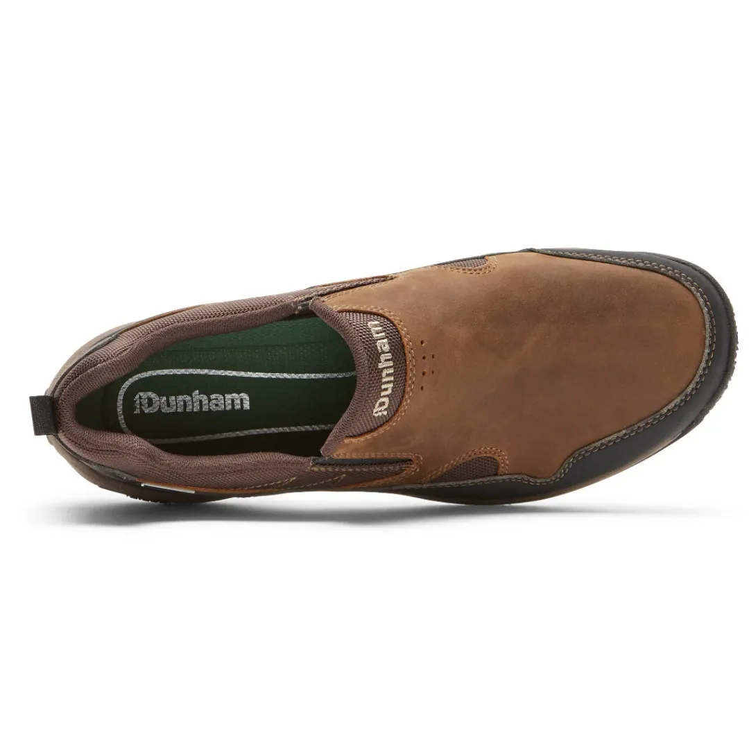 Wide|Shoes>Rockport Men's Cloud Plus Waterproof Slip-On Shoe BROWNLEATHER