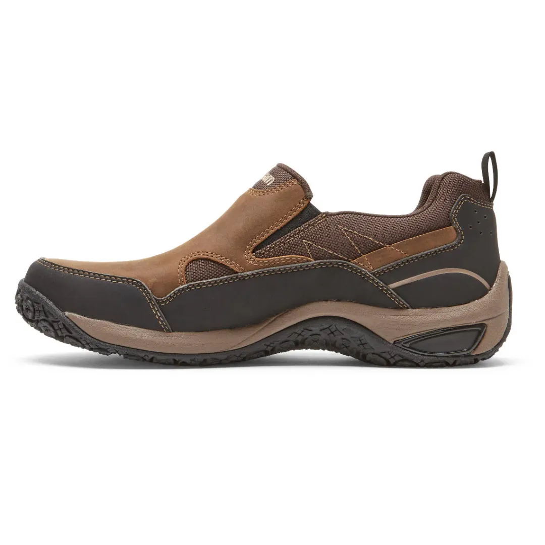 Wide|Shoes>Rockport Men's Cloud Plus Waterproof Slip-On Shoe BROWNLEATHER