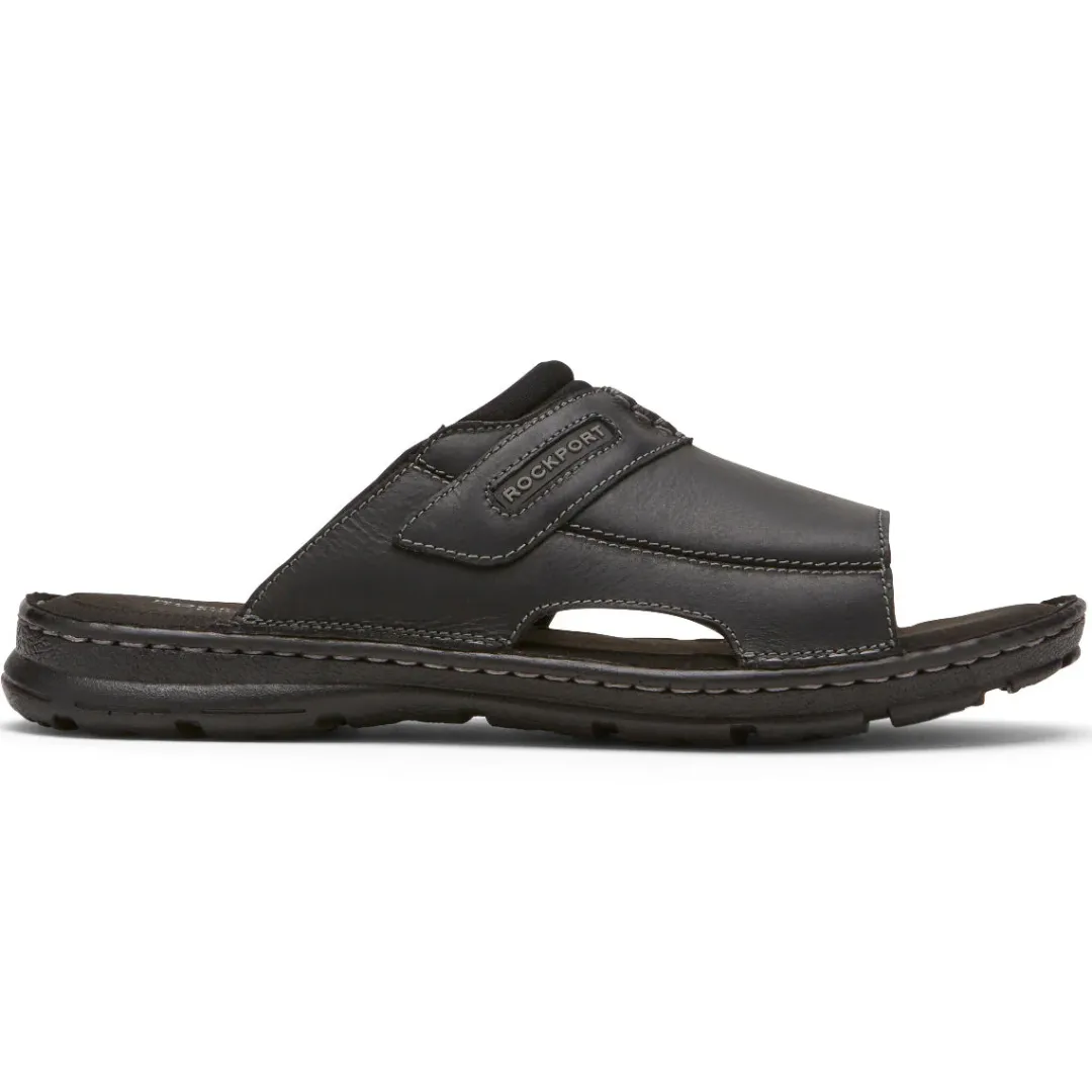 Sandals|Sandals>Rockport Men's Darwyn 2 Slide BLACKLEAII