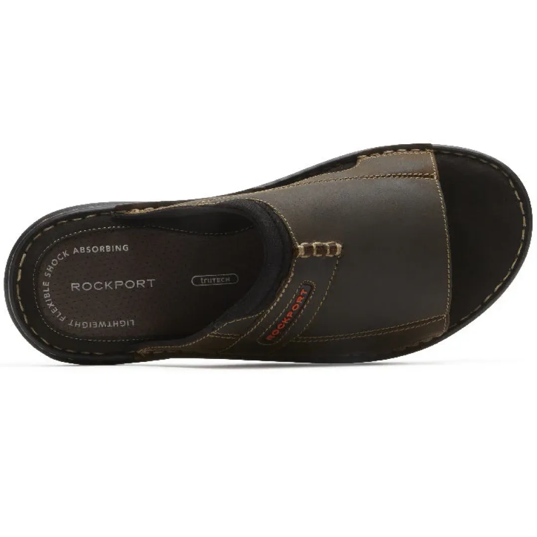 Sandals|Sandals>Rockport Men's Darwyn 2 Slide BROWNIILEA