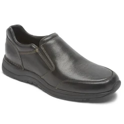Loafers & Slip-ons|Loafers & Slip-ons>Rockport Men's Edge Hill 2 Double Gore Slip-On BLACK