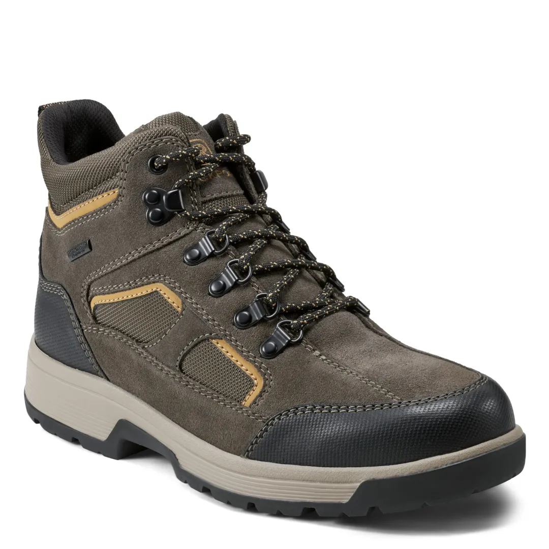 Boots|Boots>Rockport Men's Evan Waterproof Casual Lace-up Boots Green/Brown