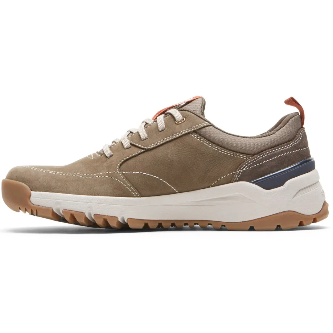 Wide>Rockport Men's Glastonbury Waterproof uBal Walking Shoe Breen