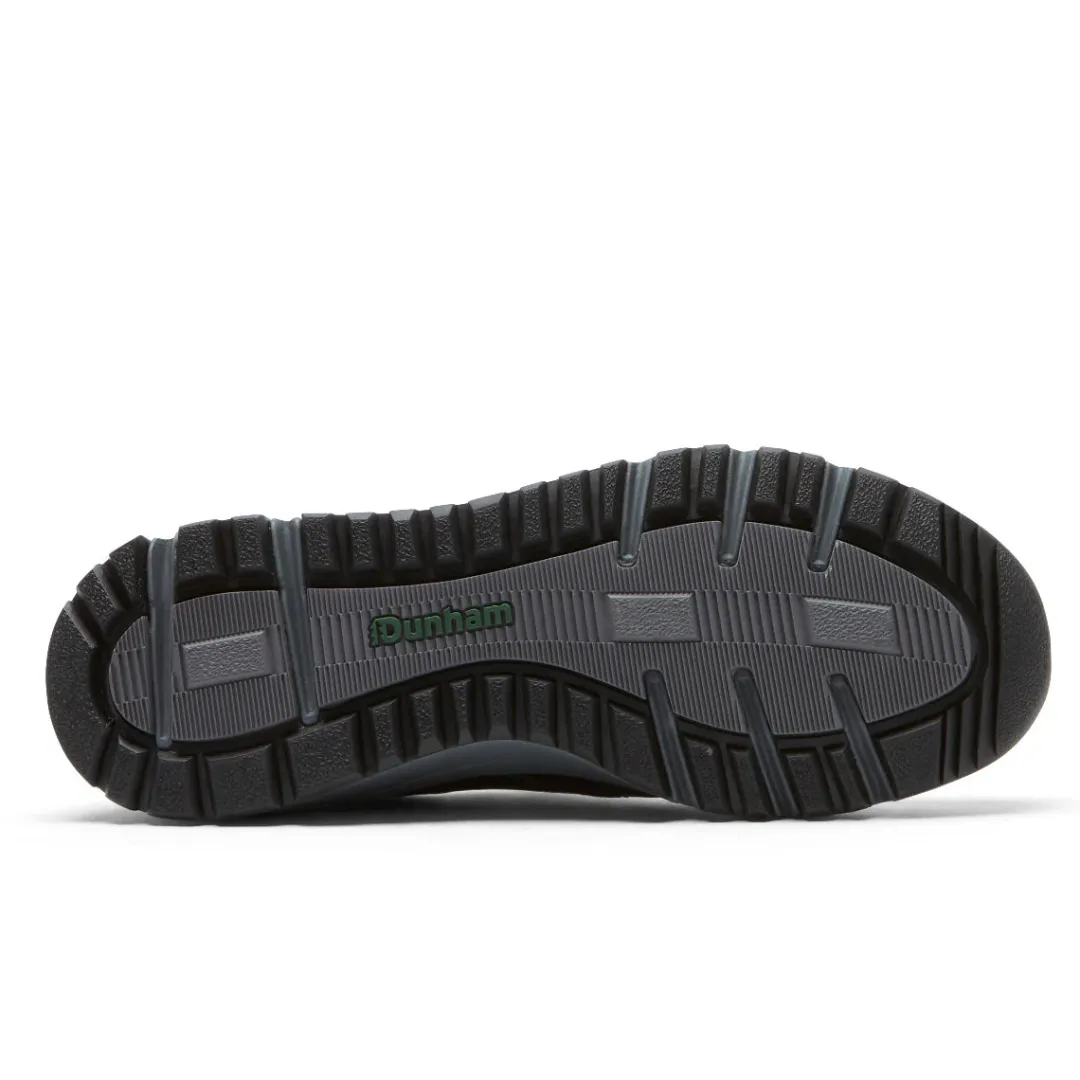 Wide>Rockport Men's Glastonbury Waterproof Slip-On Shoe BLACKLEATHER/SUEDE