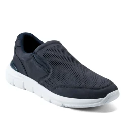 Sneakers|Sneakers>Rockport Men's Jaimin Round Toe Slip-on Casual Sneakers DarkBlue