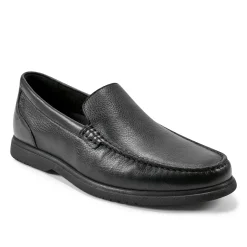 Loafers & Slip-ons|Loafers & Slip-ons>Rockport Men's Jensen Casual Slip-on Almond Toe Loafers Black