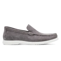 Loafers & Slip-ons|Loafers & Slip-ons>Rockport Men's Jensen Casual Slip-on Almond Toe Loafers DarkGray
