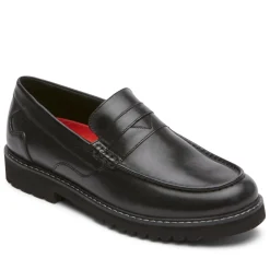 Loafers & Slip-ons|Loafers & Slip-ons>Rockport Men's Maverick Penny Loafer BlackLeather