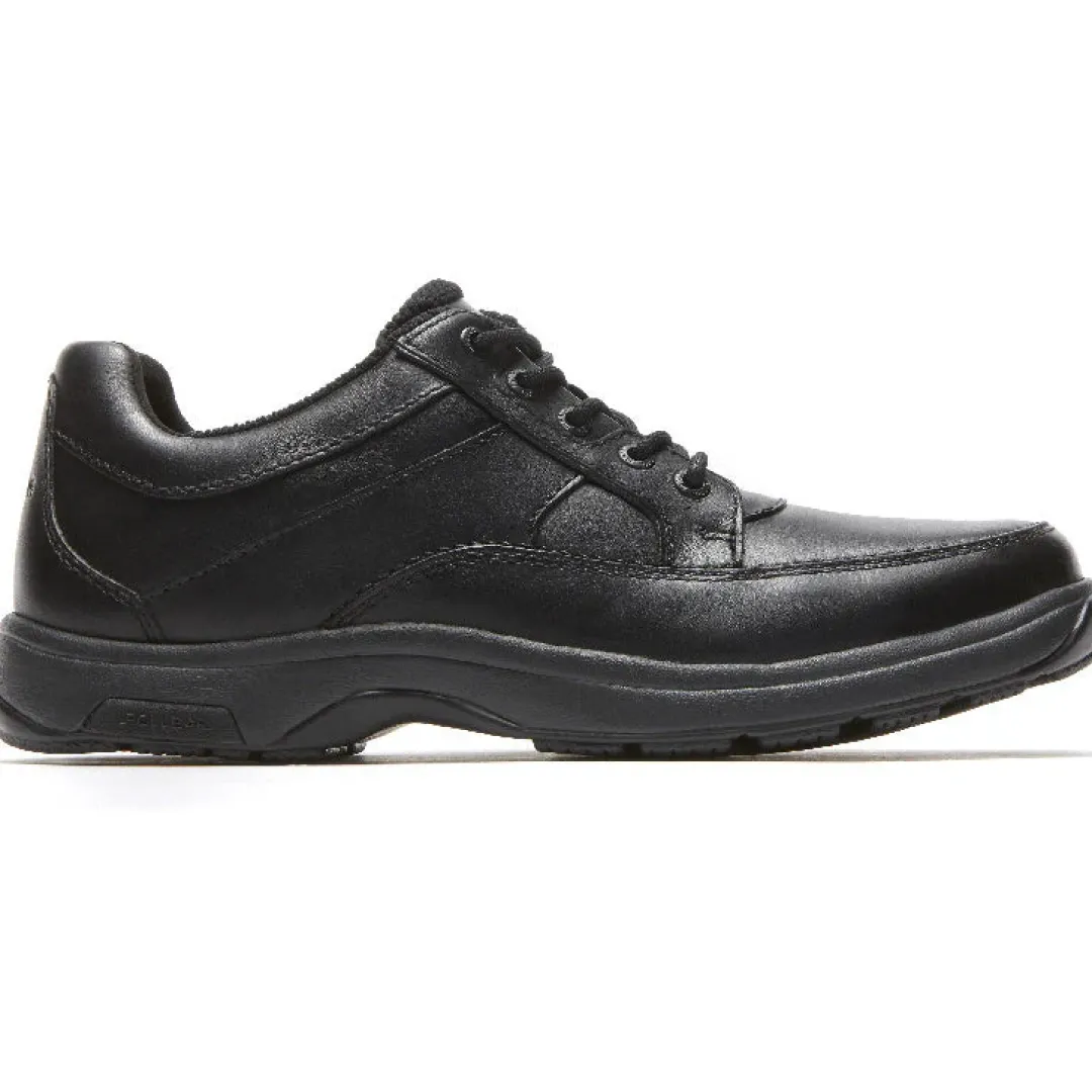 Wide|Shoes>Rockport Men's Midland Waterproof Oxford BLACK