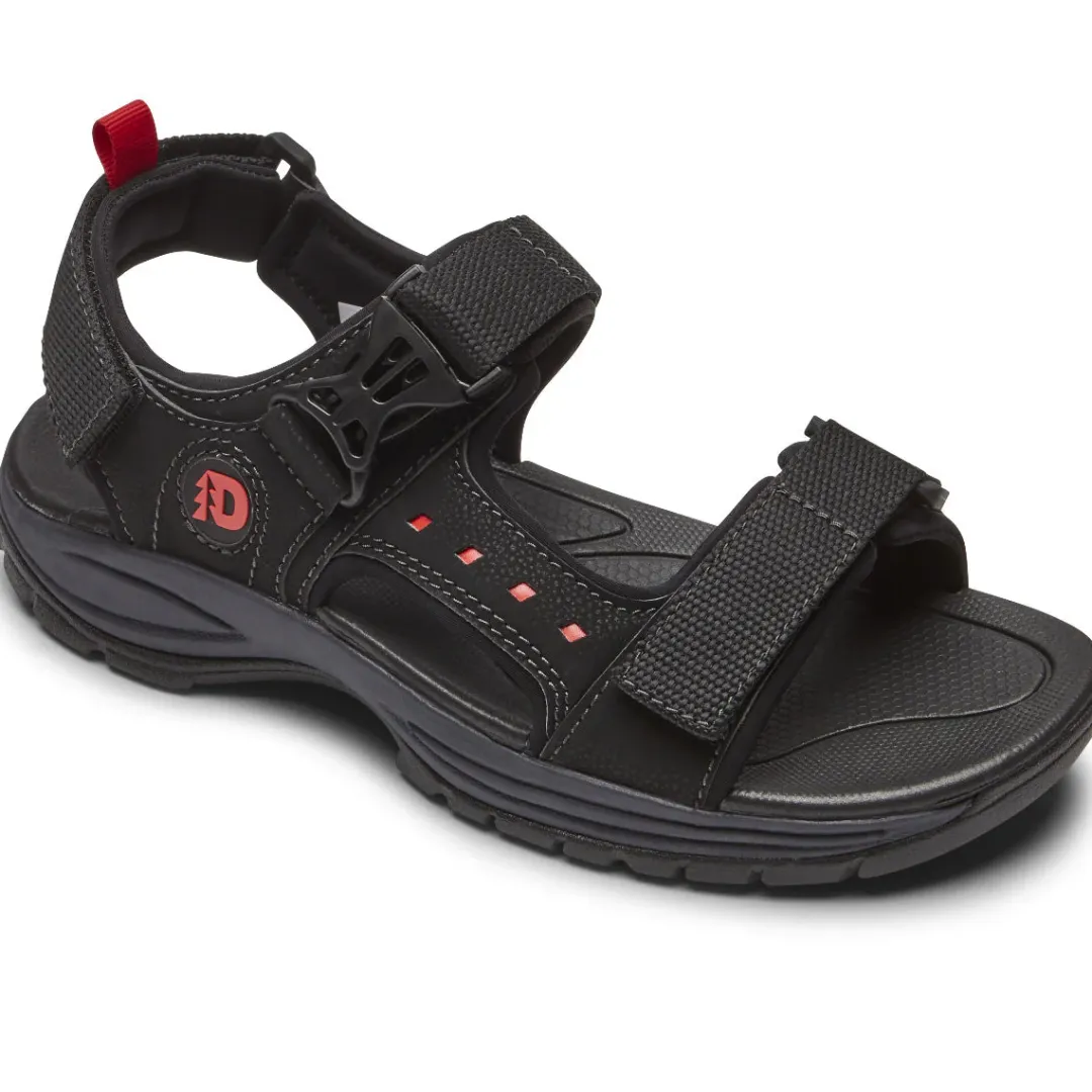 Sandals>Rockport Men's Nolan Water-Friendly Sandal BLACK