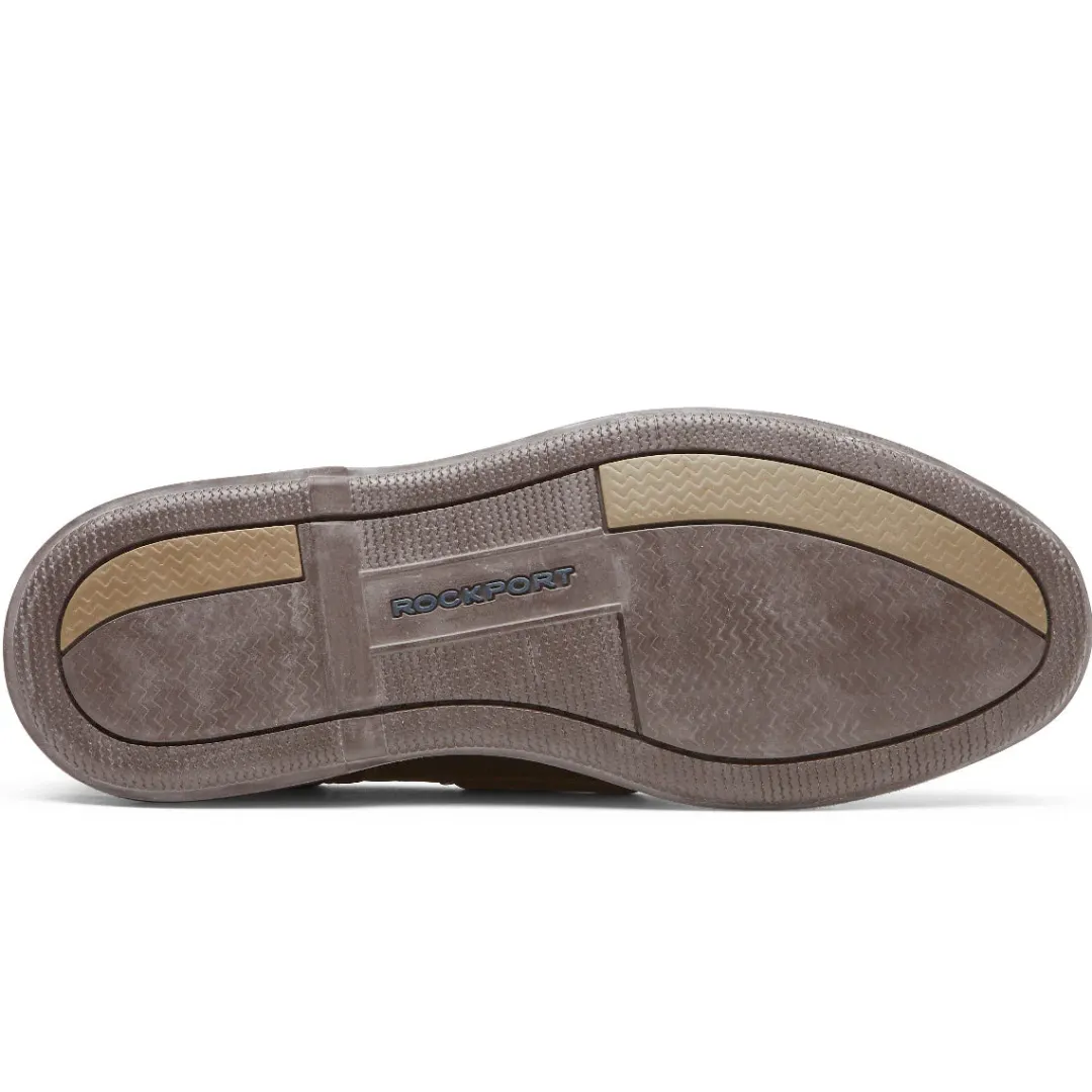 Loafers & Slip-ons|Loafers & Slip-ons>Rockport Men's Perth Boat Shoe DARKBROWNPULLUP