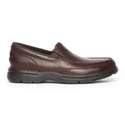 Loafers & Slip-ons|Loafers & Slip-ons>Rockport Men's Prowalker Eureka Plus Slip-On DARKBROWN