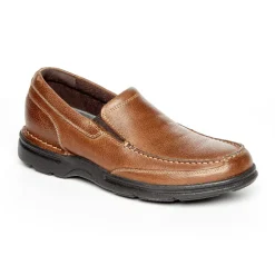 Loafers & Slip-ons|Loafers & Slip-ons>Rockport Men's Prowalker Eureka Plus Slip-On BRIDLEBROWN