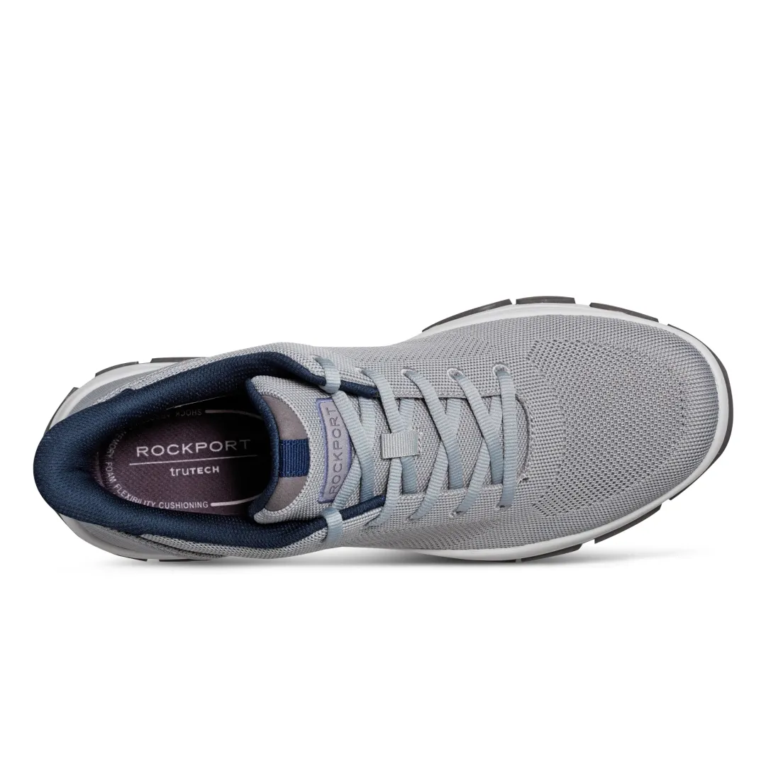 Sneakers|Sneakers>Rockport Men's Rafferty Step Activated Lace-up Casual Sneakers MediumGray