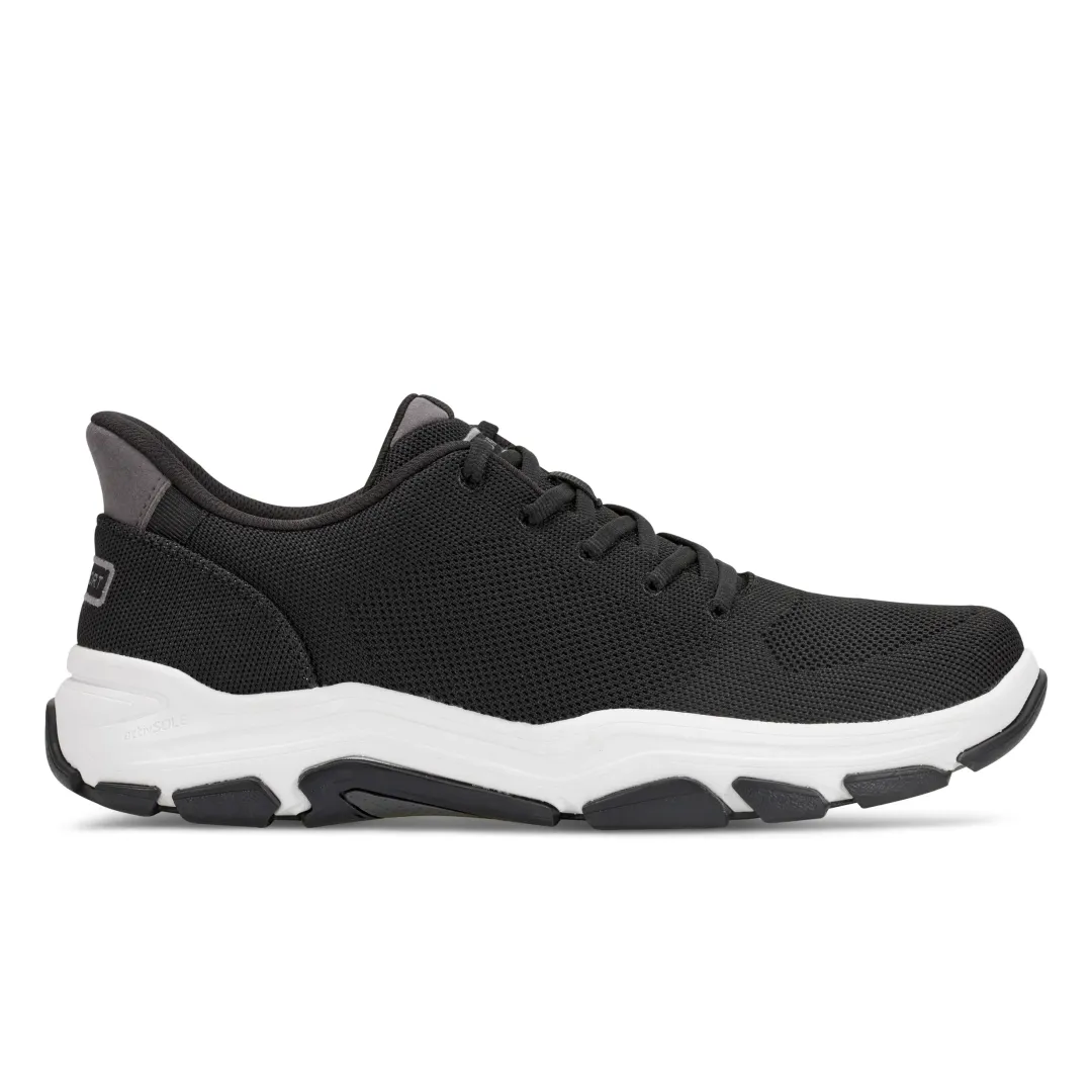 Sneakers|Sneakers>Rockport Men's Rafferty Step Activated Lace-up Casual Sneakers Black
