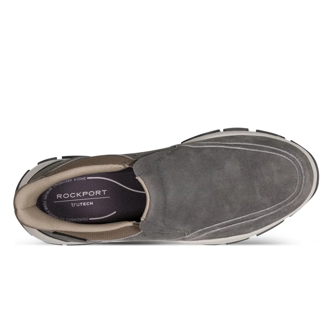 Sneakers|Sneakers>Rockport Men's Reece Step Activated Casual Slip-on MediumGreen