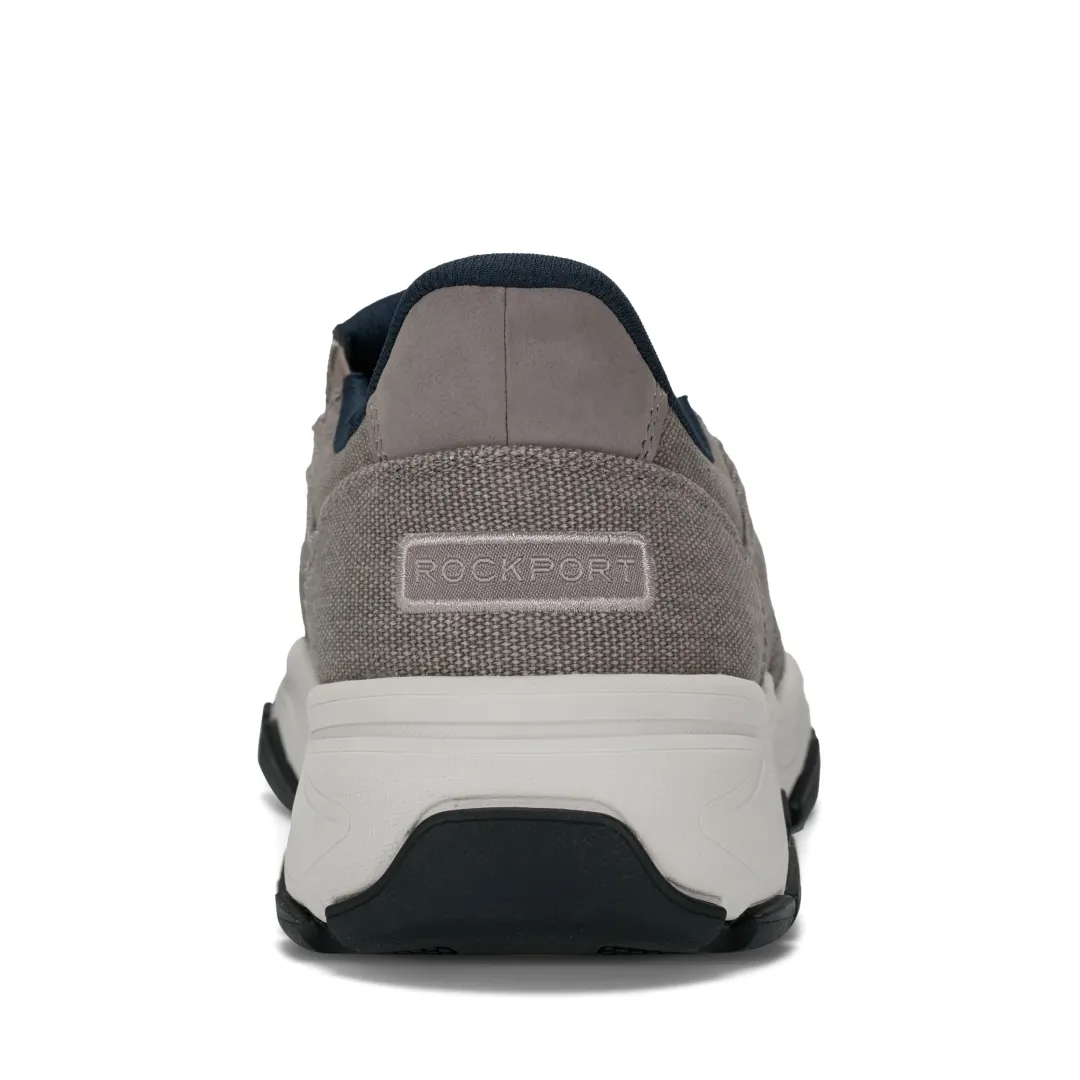 Sneakers|Sneakers>Rockport Men's Reece Step Activated Casual Slip-on GreyCanvas