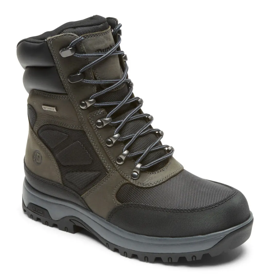 Boots>Rockport Men's 8000Works Waterproof 8-Inch Ubal Boot Black/Castlerock