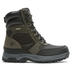 Boots>Rockport Men's 8000Works Waterproof 8-Inch Ubal Boot Black/Castlerock