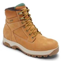 Boots>Rockport Men's 8000Works Waterproof 6-Inch Plain Toe Boot WHEATNUBUCK