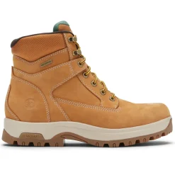 Boots>Rockport Men's 8000Works Waterproof 6-Inch Plain Toe Boot WHEATNUBUCK