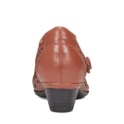 Heels>Rockport Women's Alesia Perforated Mary Jane Heel MediumNatural