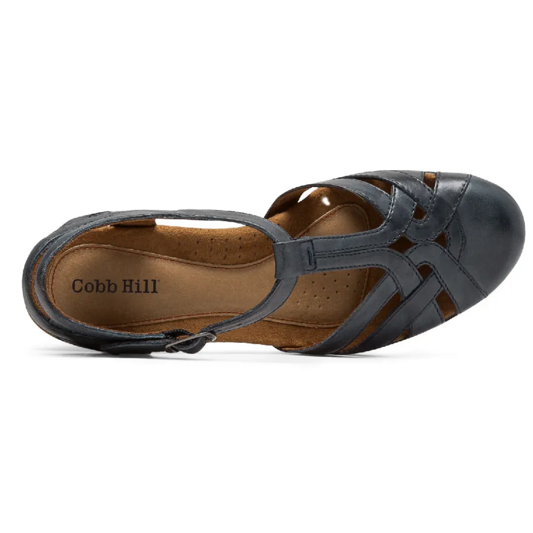 Heels>Rockport Women's Aubrey T-Strap Heel NAVY