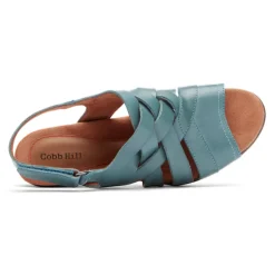 Sandals>Rockport Women's Laurel Woven Sandal Teal