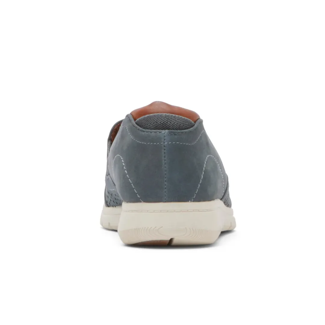 Walking Shoes>Rockport Women's Lidia Slip-On Shoe StoneBlue
