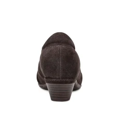 Heels>Rockport Women's Lucy Ruched Casual Slip-on Shoes DarkBrown