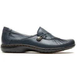 Walking Shoes>Rockport Women's Paulette Slip-On Shoe NAVY