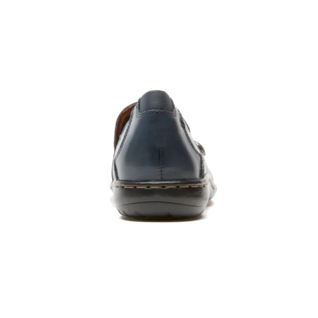 Walking Shoes>Rockport Women's Paulette Slip-On Shoe NAVY